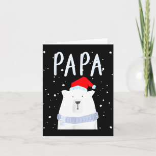 Lustiger Papa Bär Weihnachten Heiliger Hut Paare F Karte