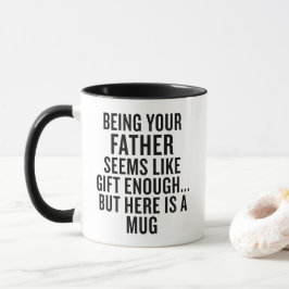 Lustiger Papa-Becher, dein Vater zu sein, ist Gesc Tasse
