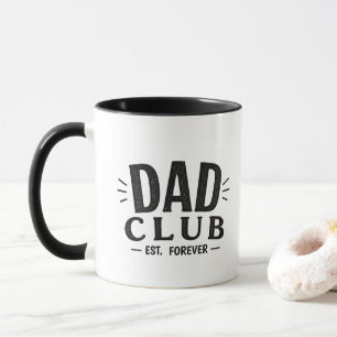 Lustiger Papa Club Est Forever Weiße Tasse Papa