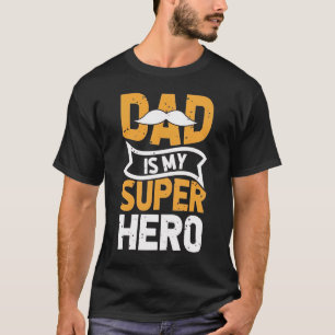 Lustiger Papa Ist Mein Superhelden-Schnurrbart T-Shirt