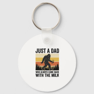 Lustiger Papa kam mit der Milch Vintage-Shirt_1 Schlüsselanhänger