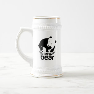 Lustiger Papa, liebes Wortkunst Bierglas