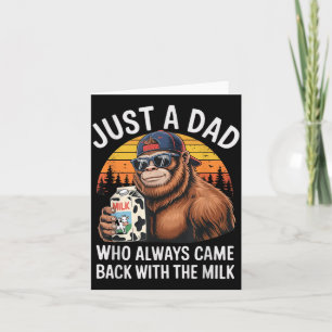 Lustiger Papa Milch Meme Moderner Humor Witz für M Karte