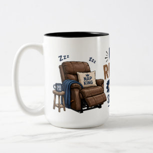Lustiger Papa-Sessel-Kaffeebecher Zweifarbige Tasse