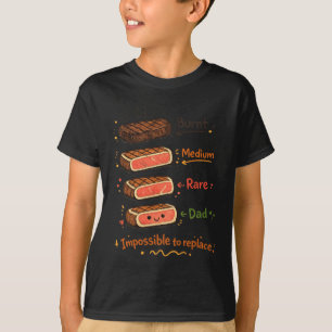 Lustiger Papa-Steak-Garzeitsgrade-Vater-Geschenk T-Shirt