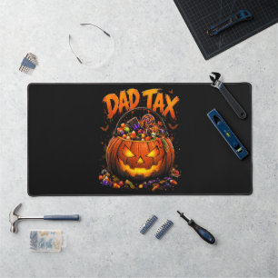 Lustiger Papa-Steuer Halloween-Kürbis Schreibtischunterlage