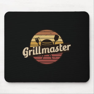 Lustiger Papa Vintage-Design Grillmaster Vatertag Mousepad
