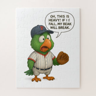 lustiger Papagei Baseball