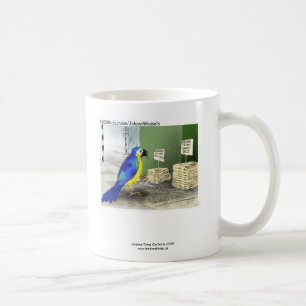 Lustiger Papageien-Kaffeebecher "Badezimmereinrich Kaffeetasse