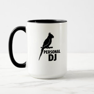Lustiger Papageien-Personal-DJ-Becher für Papageie Tasse