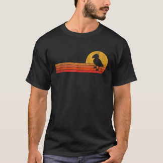 Lustiger Papageientaucher Liebhaber Retro Papageie T-Shirt