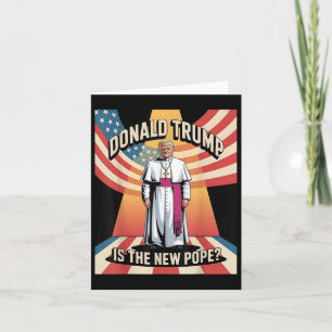 Lustiger Papst & Präsident Donald Trump, Katholik  Karte