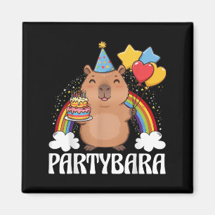 Lustiger Partybara Capybara Alles Gute zum Geburts Magnet