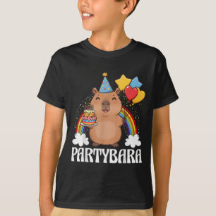 Lustiger Partybara Capybara Alles Gute zum Geburts T-Shirt