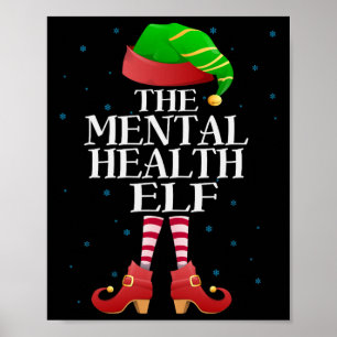 Lustiger passender Weihnachts-Pyjama für Mental He Poster