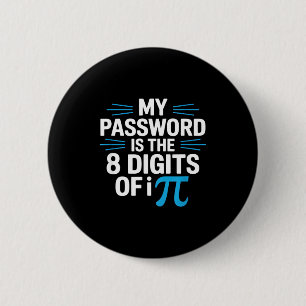 Lustiger Passwortspruch Mathe Humor sarkastisch Lu Button