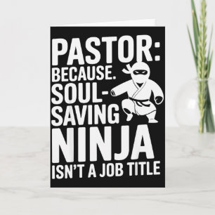 Lustiger Pastor Humor Christlicher Glaube Führungs Karte