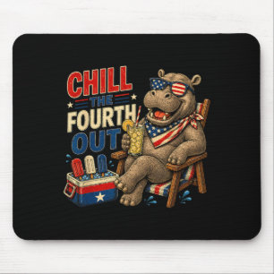 Lustiger Patriotischer Chill The Fourth Out Nilpfe Mousepad