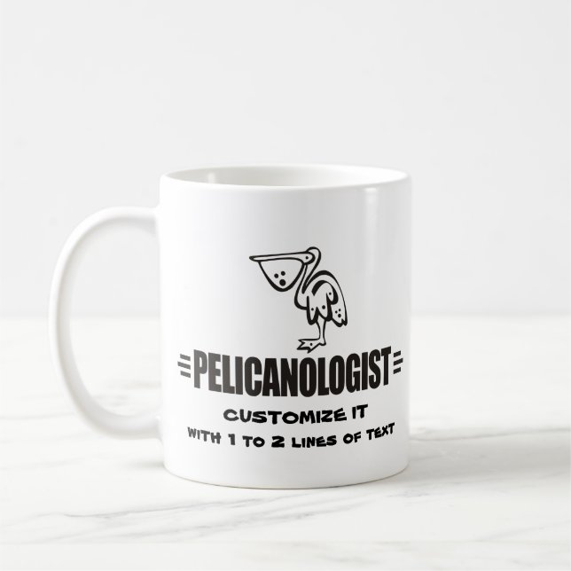Lustiger Pelikan Kaffeetasse (Links)
