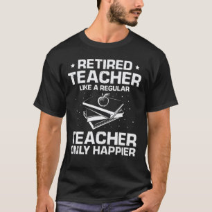Lustiger pensionierter Lehrer wie ein normaler, ab T-Shirt