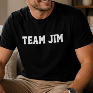 Lustiger Personalisierter Benutzerdefinierter Team T-Shirt