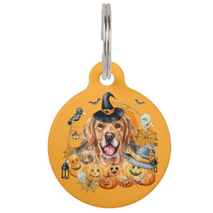 Lustiger personalisierter Golden Retriever Hund Ha Haustiermarke