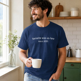 Lustiger personalisierter Lieblings-Schwiegersohn T-Shirt