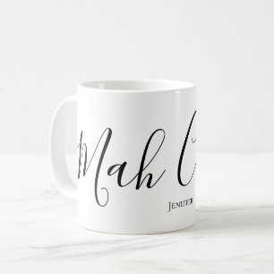 Lustiger personalisierter Mahjong-Script für Mah C Kaffeetasse