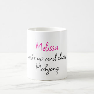 Lustiger personalisierter Name Kreativer Mahjong Kaffeetasse