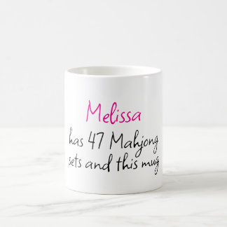 Lustiger personalisierter Name Kreativer Mahjong Kaffeetasse