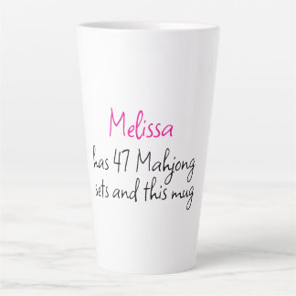 Lustiger personalisierter Name Kreativer Mahjong Milchtasse