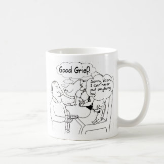 Lustiger Pfarrers- und Kirchenmausbecher Kaffeetasse