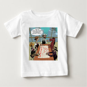 Lustiger Pferd-Bankräuber Baby T-shirt