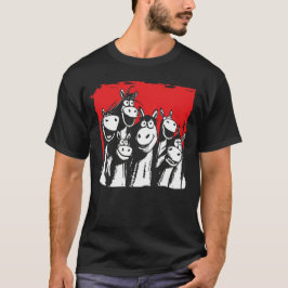Lustiger Pferde Liebe Cartoon [00331] T-Shirt