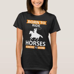 Lustiger Pferdeliebhaber Reiten Reitsport T-Shirt