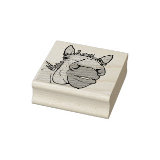 Lustiger Pferdeliebhaber Whimsical Barn Banter Gummistempel