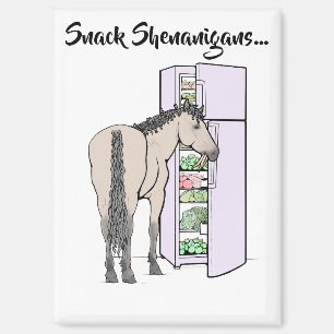 Lustiger Pferdeliebhaber Whimsical Geschenk Frosty Magnet