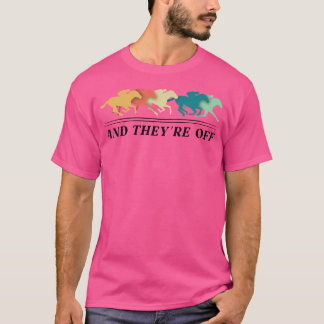 Lustiger Pferderennen-Jockey-Rennfahrer-Derby-Reit T-Shirt