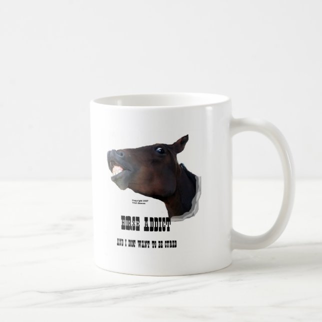Lustiger Pferdesüchtiger Kaffeetasse (Rechts)