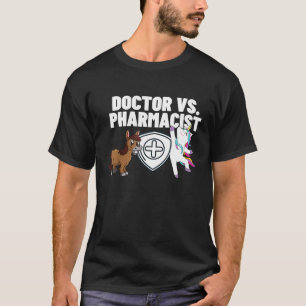 Lustiger Pharm - Arzt Vs Apotheker Tanzendes Einho T-Shirt
