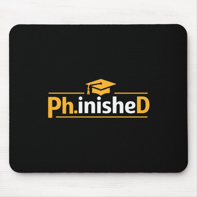 Lustiger PhD-Abschluss 2026 PhD beendet Premium Tr Mousepad (Vorne)