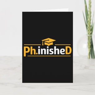 Lustiger PhD-Abschluss 2026 PhD Fertig Premium Tr Karte