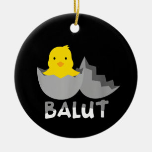 Lustiger philippinischer Balut Keramik Ornament