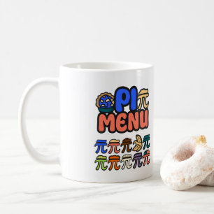Lustiger Pi-Menü-Kaffeebecher – Geschenk für Mathe Kaffeetasse