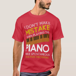 Lustiger Pianist Geschenk Orchester Musik Klavier T-Shirt