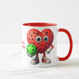 Lustiger Pickleball Liebhaber Glückliches Paar Val Tasse