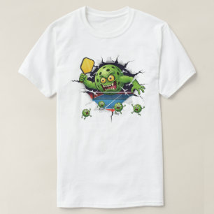 Lustiger Pickleball-Schläger-Crash auf dem Spielfe T-Shirt