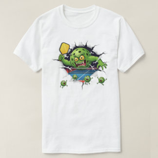 Lustiger Pickleball-Schläger-Crash auf dem Spielfe T-Shirt