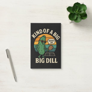 Lustiger Pickleball-Sozialclub Big Dill Post-it Klebezettel
