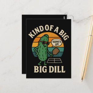 Lustiger Pickleball-Sozialclub Big Dill Postkarte